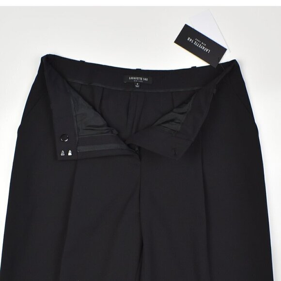 Lafayette 148 Pleated Bermuda Shorts Black NEW 6 - Picture 5 of 6